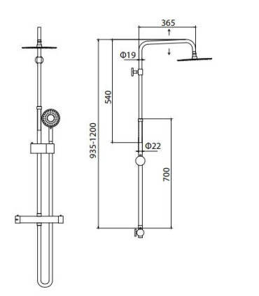 Saliscendi Doccia Con Soffione.Colonna Asta Saliscendi Doccia Telescopica Regolabile Eleni Con Soffione Tondo In Acciaio Inox Karag Italia Srl 125 00